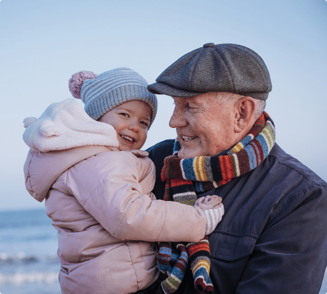 Grandpa with baby